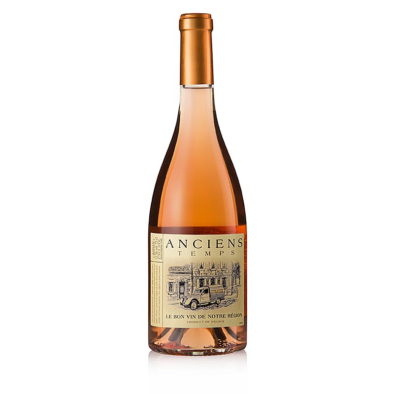 Anciens Temps 2023 Rose dry rose wine IGP Languedoc France 0.75 l - 750 ml - Bottle