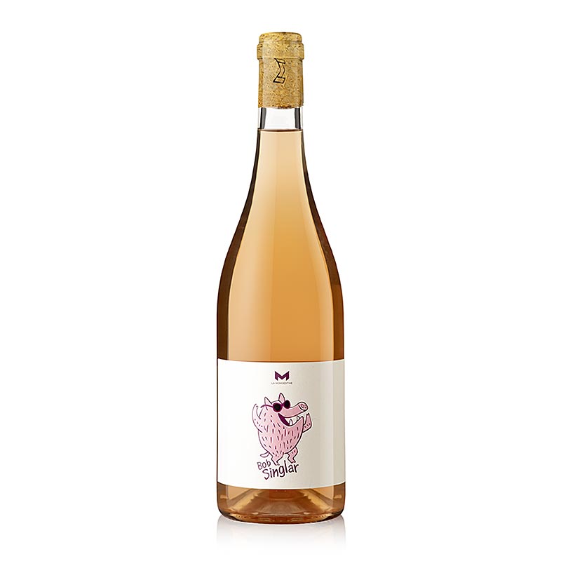 Wino rozowe Bob Singlar 2022, wytrawne, 12% obj., Mongestine, organiczne - 750 ml - Butelka