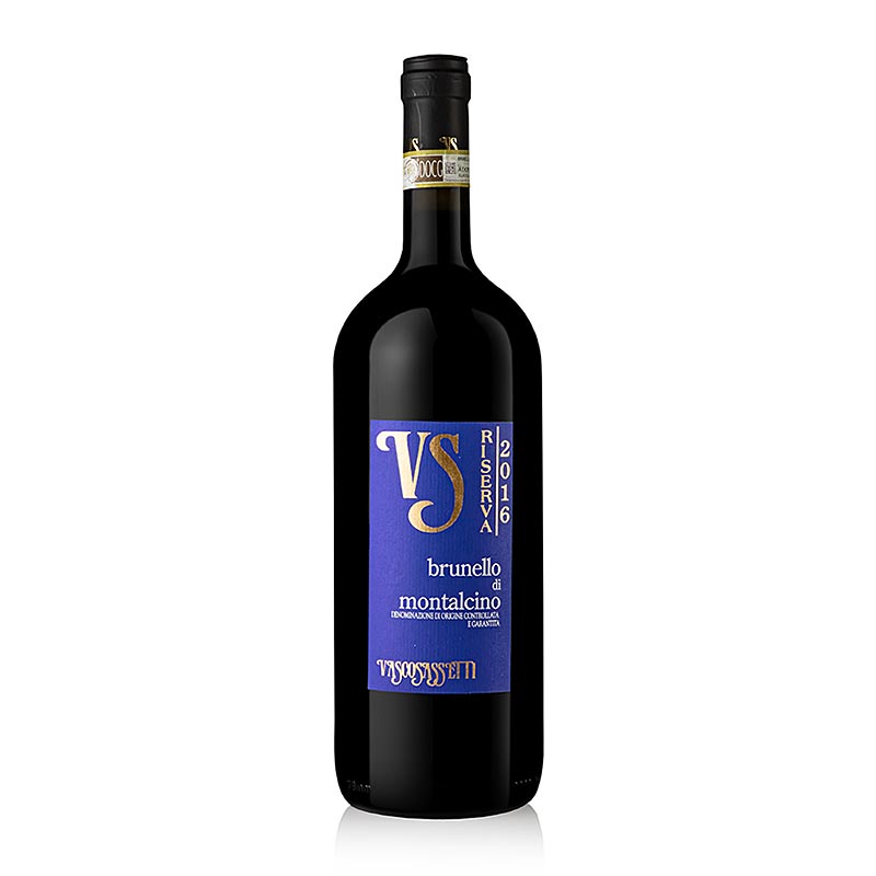 Brunello di Montalcino RISERVA 2016, 14,5% vol., Magnum, Vasco Sassetti - 1,5 litri - Bottiglia