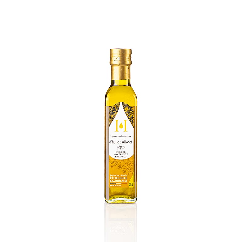 Porcini mushroom oil, Huilerie Beaujolaise - 250 ml - Glass