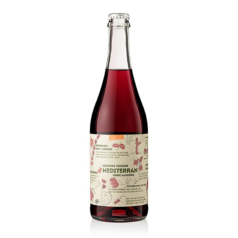 Raisin rouge mediterraneen sans alcool, Leiner, BIO - 750 ml - Bouteille