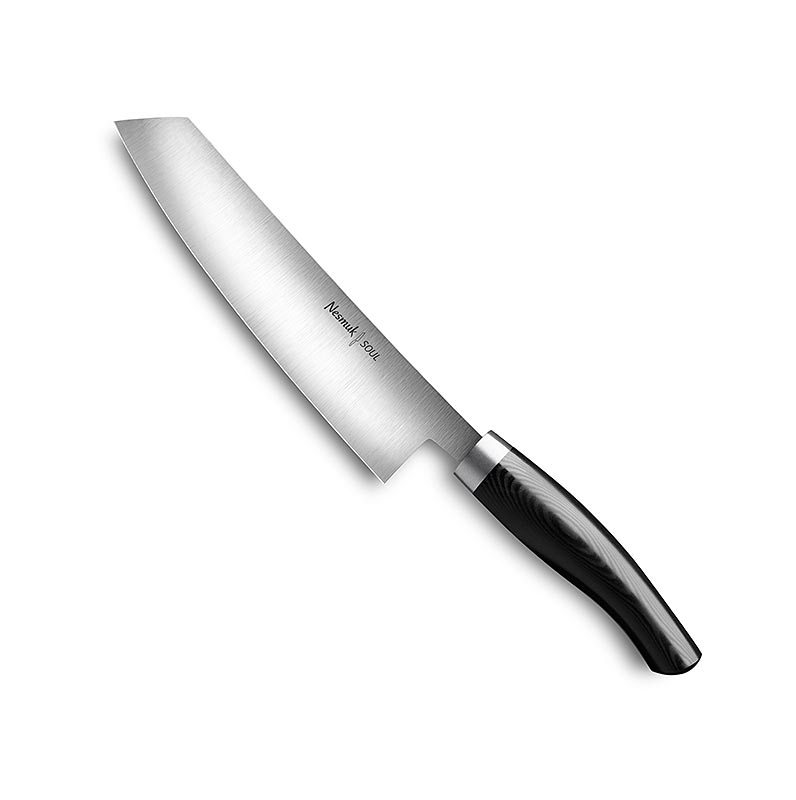 Couteau de chef Nesmuk Soul 3.0, 180 mm, virole inox, manche Micarta noir - 1 piece - boite