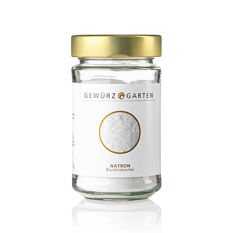 Gewürzgarten Natron - sodium bicarbonate, as a raising agent, E 500 (Baking Soda) - 230 g - Glass Gewürzgarten Natron - sodium bicarbonate, as a raising agent, E 500 (Baking Soda) - 230 g - Glass