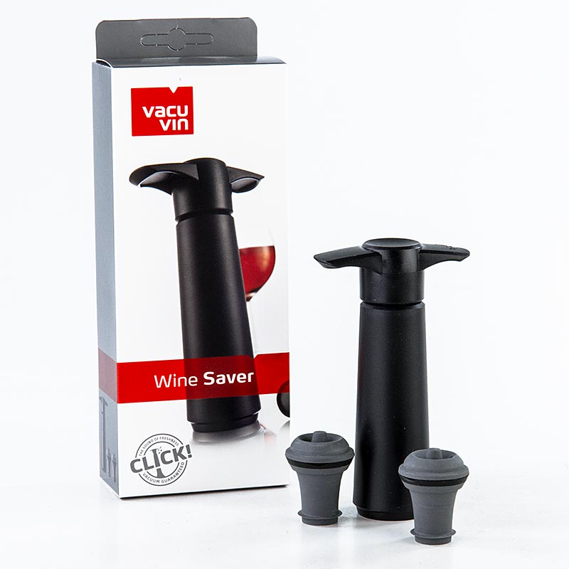 Vacu Vin wine pump, for vacuum drawing, with 2 stoppers - 1 piece - bag