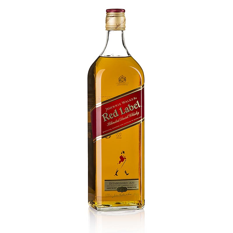 Whisky melange Johnnie Walker Red Label, 40% vol., Ecosse - 1 litre - Bouteille