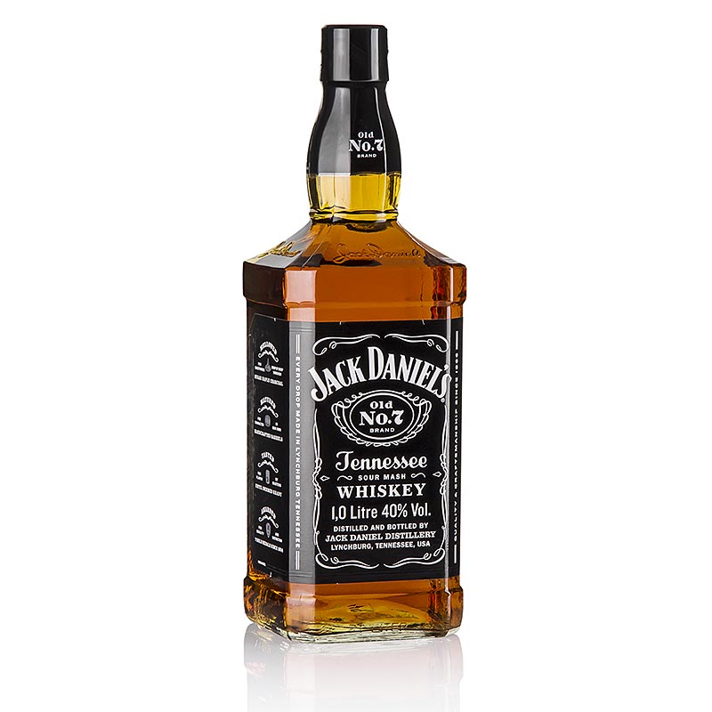 Bourbon Whisky Jack Daniel`s Old No.7, 40% vol., Etats-Unis - 1 litre - Bouteille