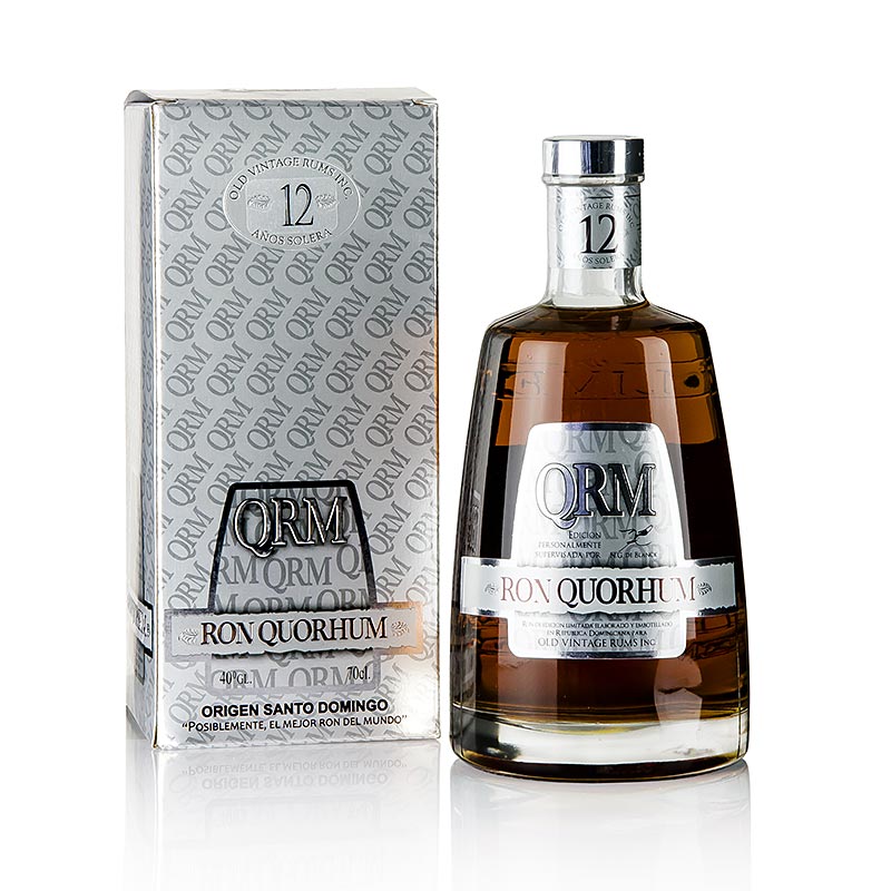 Rhum Quorhum, 12 ans, Republique Dominicaine, 40% vol. - 700 ml - Bouteille