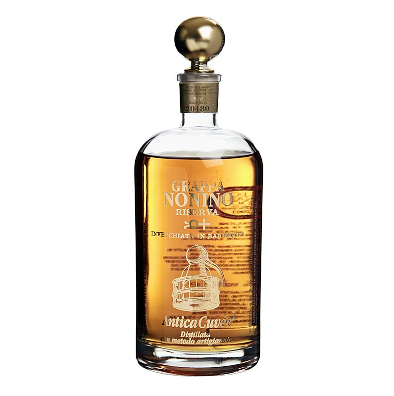 Grappa Riserva Antica Cuvee Grappa, tønde Grappa, 43% vol., Nonino - 700 ml - flaske