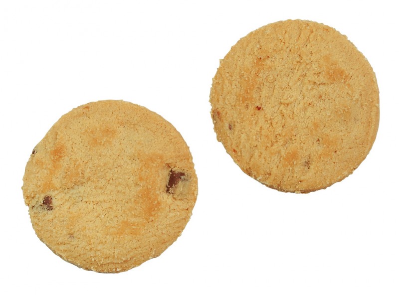 Biscuit avec des morceaux de chocolat au lait, de l`étain, du biscuit au chocolat, de l`étain, du cartwright et du majordome - 200 g - boîte