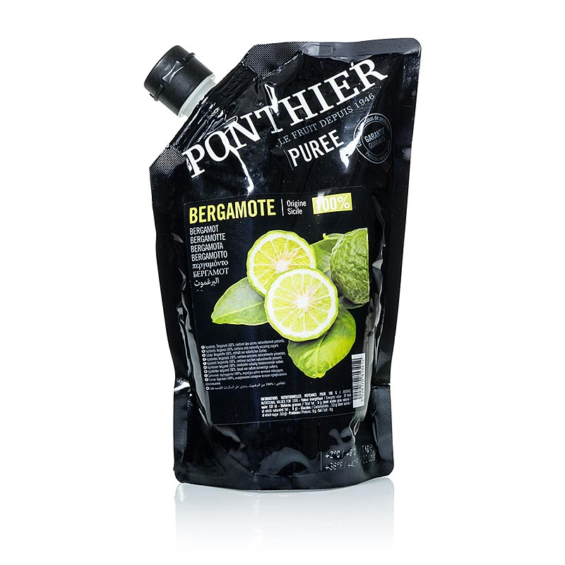 Puree de bergamote, non sucree, 100% fruit, Ponthier - 1 kg - sac