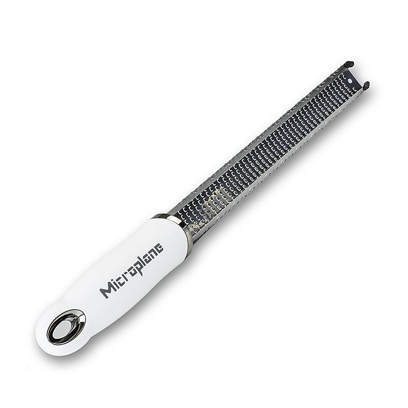 Microplane Premium Classic - tige, rape a zeste, manche blanc / soft-touch - 1 piece - Lache