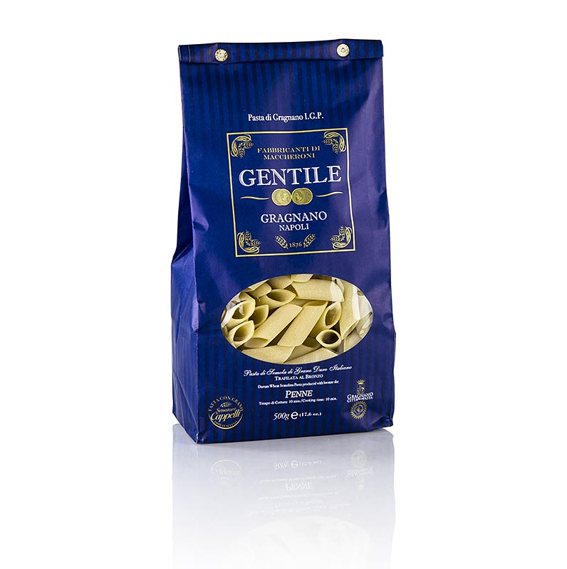 Pastificio Gentile Gragnano IGP - Penne, tirage bronze - 500g - sac