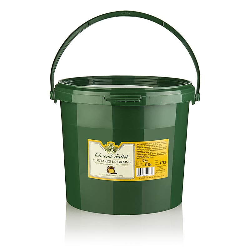 Fallot - Dijon sennep, groft - 5 kg - PE spand