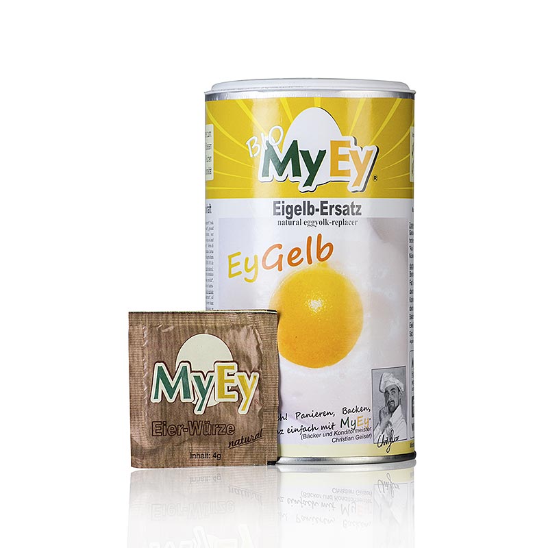 MyEy - EyGELB, substitut de jaune d`oeuf de poule, sans oeufs, vegetalien, biologique - 200 g - paquet