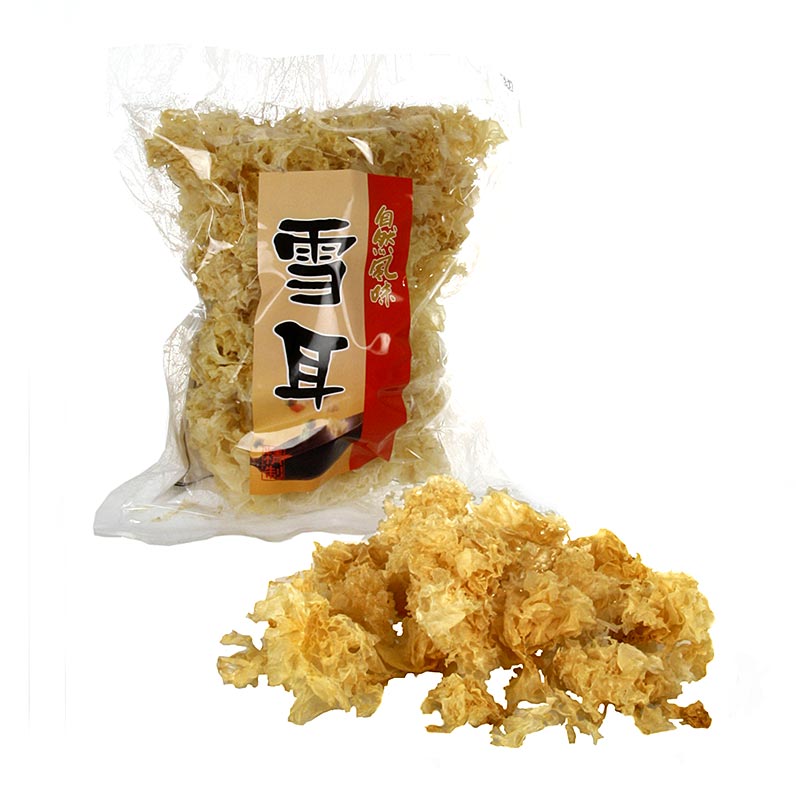 White Fungus - silver ear, curly white Asiapilz, dried - 100 g - bag