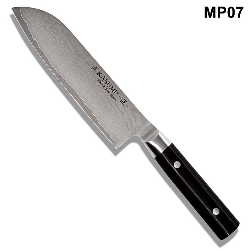 Kasumi MP-07 Masterpiece Damascus Santoku, 18cm - 1 piece - box