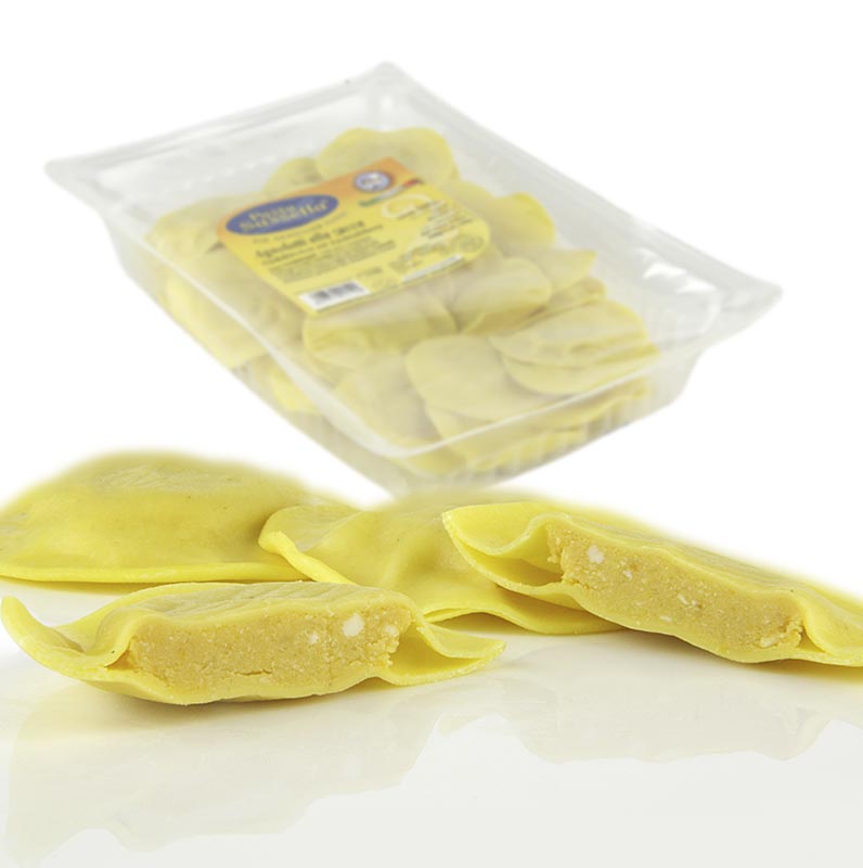 Fresh Agnolotti with pumpkin filling, Sassella, seasonal from Sept. to Dec. - 500 g - Pe-cup