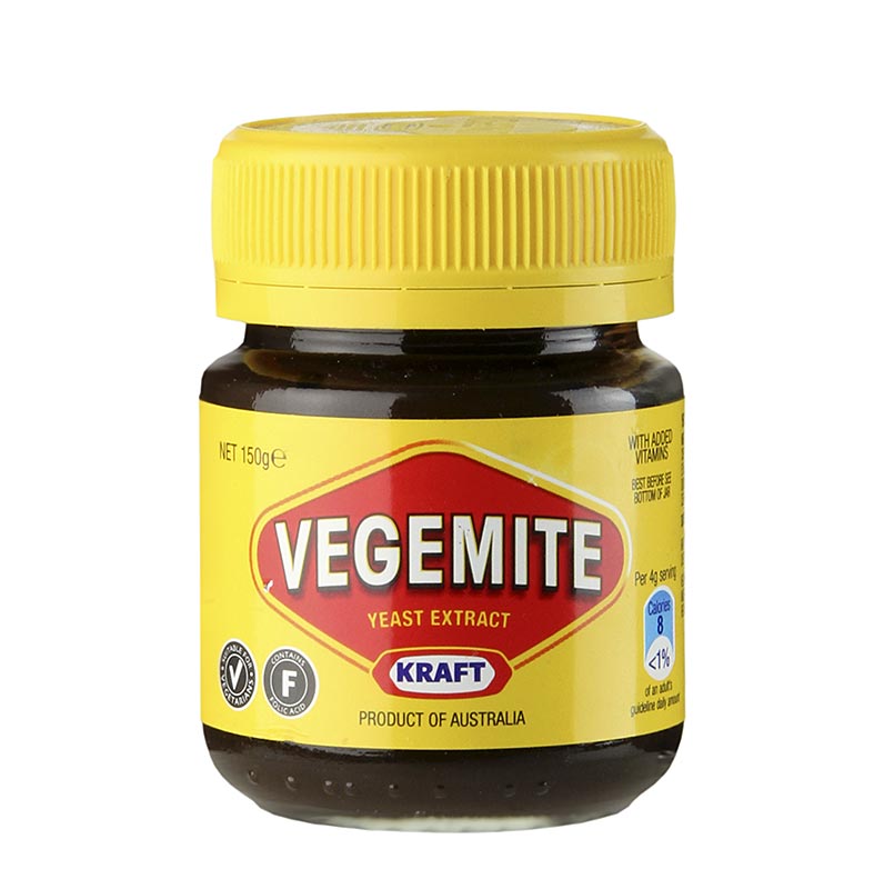 Vegemite - extrait de levure concentre, pate d`assaisonnement a tartiner - 220g - Verre