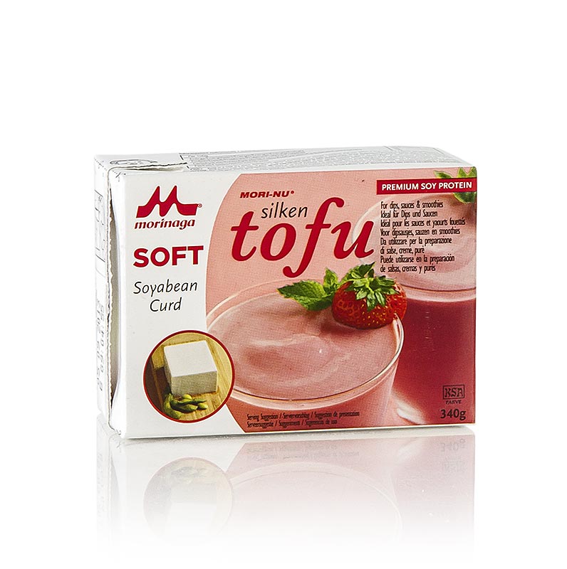 Tofu Japan, zacht, rood, Morinaga (zijden tofu) - 340 g - Tetra Pak