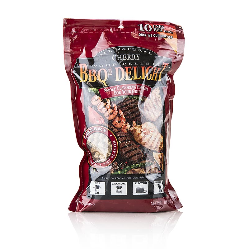 Grill BBQ - røget pellets lavet af kirsebærtræ - 450 g - taske