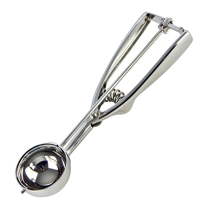 Ice cream scoop 1/24 liters, Ø 50 mm, 22 cm long, stainless steel - 1 pc - carton