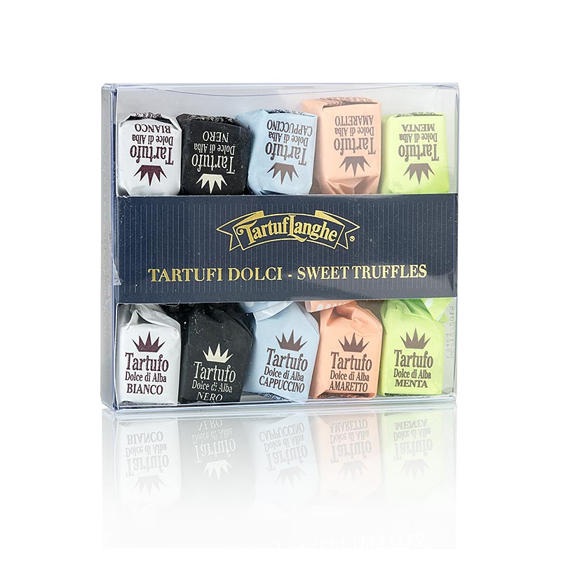 Tartuflanghe - Mini truffle pralines, 5 varieties of 2 pieces each - 70g, 10x7g - box