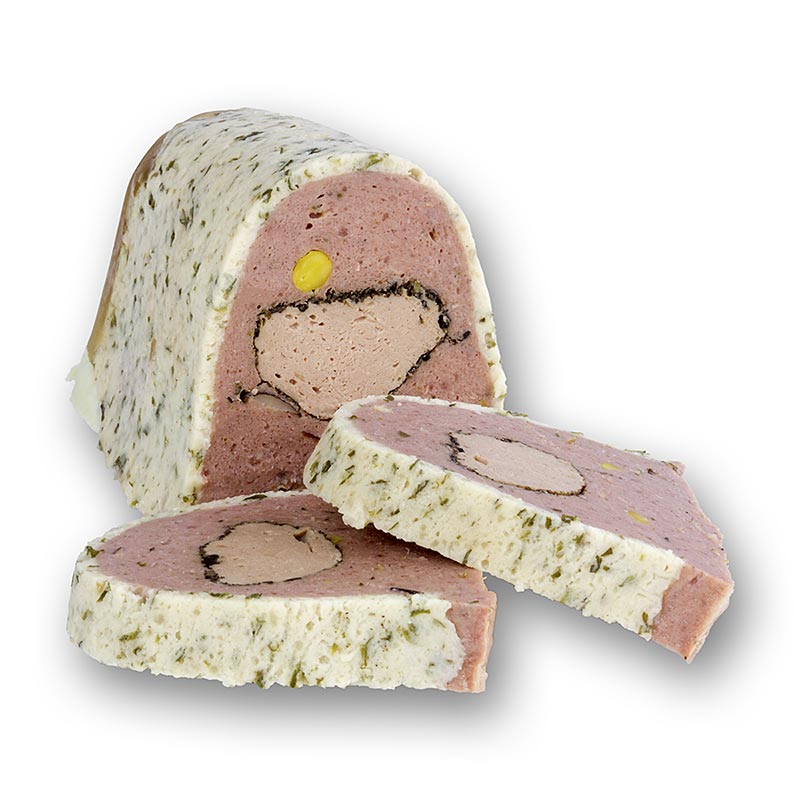 Rådyrterrine med trøffel og foie gras - 500 g - Pe-shell