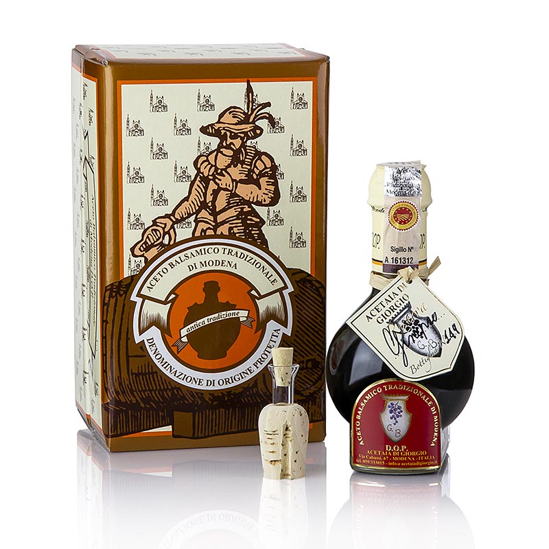 Aceto Balsamico Tradizionale DOP/BOB, 12 år, enebærfad, Acetaia di Giorgio - 100 ml - flaske