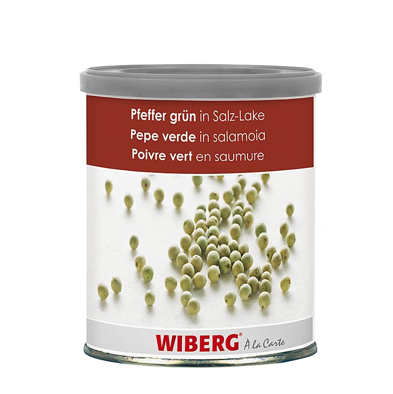 Groene Wibergpeper, geheel in pekel - 800g - kan