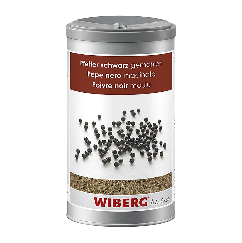 Wiberg zwarte peper, gemalen - 555g - Aroma veilig