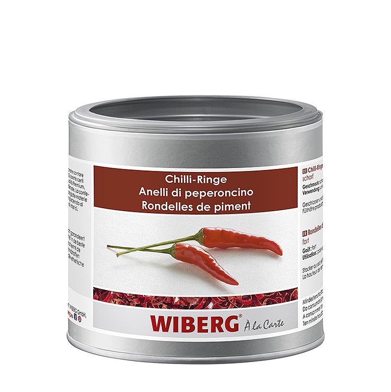 Anneaux de piment Wiberg decoupes decoratifs - 45g - Sans danger pour les aromes