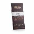 Tablette de chocolat - noir, 90% cacao, Cemoi - 80g - paquet