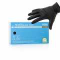 Gants jetables nitrile, noirs, XL, non poudres - 100 pieces - boite