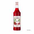 Monin Raspberry Syrup 1:8 - 1 litre - Bottle