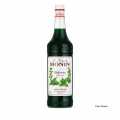 Monin peppermint syrup, green 1:8 - 1 litre - Bottle