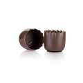 Chocolate Thimble Cup Dark, o 2.5 cm, H 2.5 cm, Dobla (18115) - 302 g, 72 pieces - Cardboard