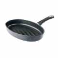 AMT Gastroguss, grillpan, ovaal, inductie, met BBQ-ruitpatroon 35x24cm - 1 st - los