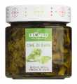 Cime di rapa, turnip greens in extra virgin olive oil, De Carlo - 200 g - Glass