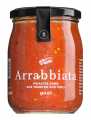 ARRABBIATA - Pittige sugo met chili, tomatensaus met chili, Viani - 560 ml - Glas