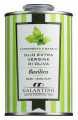 Olio extra virgine di oliva e basilico, extra virgin olivenolje med basilikum, Galantino - 250 ml - kan