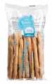 Mini Rubata all`acqua di mare, small, hand-rolled grissini with sea water, Mario Fongo - 100 g - bag