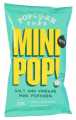 ¡Mini-Pop! Porcion individual de palomitas de maiz con sal y vinagre, palomitas de maiz con sal y vinagre, Popcorn Shed - 22 gramos - bolsa