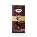 Chocolate bar - dark chocolate 82% cocoa, cemoi - 100 g - paper Chocolate bar - dark chocolate 82% cocoa, cemoi - 100 g - paper