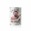Fagioli alla Bud Spencer Original, Borlotti beans in tomato sauce and bacon - 400 g - can Fagioli alla Bud Spencer Original, Borlotti beans in tomato sauce and bacon - 400 g - can