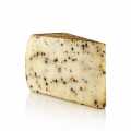 Pecorino Pepato, hard cheese made from sheep`s milk with pepper, half wheel - approx. 750 g - vacuum Pecorino Pepato, hard cheese made from sheep`s milk with pepper, half wheel - approx. 750 g - vacuum