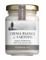Crema bianca al tartufo nero, vegana, cream with black truffles, vegan - 85 g - Glass Crema bianca al tartufo nero, vegana, cream with black truffles, vegan - 85 g - Glass